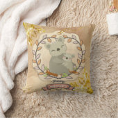 ハッピーマザーズデイかわいいおもしろいコアラベア&ベビー クッション (ブランケット)