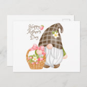 ハッピーマザーズデイかわいいイチゴ格言 ポストカード (正面/裏面)