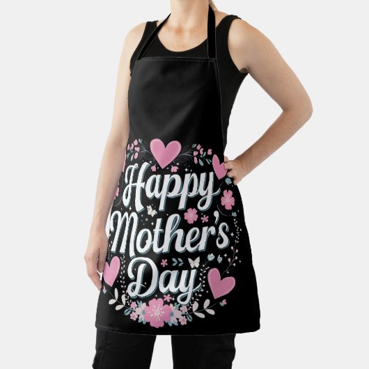 ハッピーマザーズデイかわいいフローラママおばあちゃん エプロン (インサイチュ)