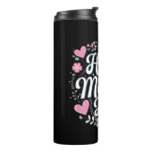 ハッピーマザーズデイかわいいフローラママおばあちゃん タンブラー (回転左)