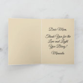 ハッピーマザーズデイかわいいヴィンテージ猫 カード (内部)