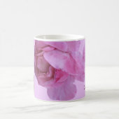 ハッピーマザーズデイかわいらしピンクのバラフローラムームおもしろい コーヒーマグカップ (中央)