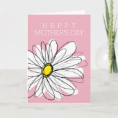 ハッピーマザーズデイとお洒落デイジー カード (正面)