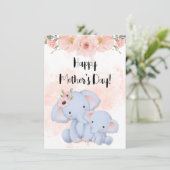 ハッピーマザーズデイとベビーゾウ シーズンカード (スタンド正面)