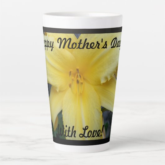 ハッピーマザーズデイとラヴラテマグ カフェラテマグ (正面)