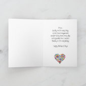 ハッピーマザーズデイと民話ハートカスタム文字 カード (内部)