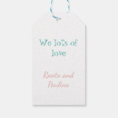 ハッピーマザーズデイと花カスタム咲き ギフトタグ (裏面)