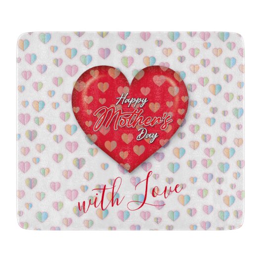 ハッピーマザーズデイのデザイン カッティングボード (正面)