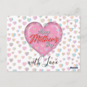 ハッピーマザーズデイのデザイン ポストカード (裏面)