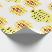 ハッピーマザーズデイひまわりギフトラップ ラッピングペーパー (角)