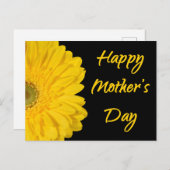 ハッピーマザーズデイイエローフラワー ポストカード (正面/裏面)