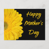 ハッピーマザーズデイイエローフラワー ポストカード (正面)