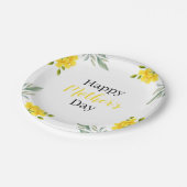 ハッピーマザーズデイイエローフローラと離れパーティー ペーパープレート (アングル)