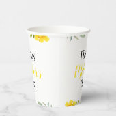 ハッピーマザーズデイイエローフローラと離れパーティー 紙コップ (右)