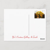 ハッピーマザーズデイイエローローローズI ポストカード (裏面)