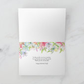 ハッピーマザーズデイウォーターカラーパステルユリ シーズンカード (内部)