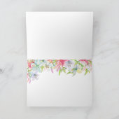 ハッピーマザーズデイウォーターカラーパステルユリ 空白の シーズンカード (内部)