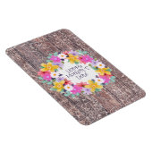 ハッピーマザーズデイウォーターカラーフラワーズリース マグネット (右側)