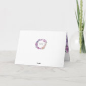 ハッピーマザーズデイウォーターカラーラベンダーフローラ カード (裏面)