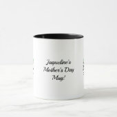 ハッピーマザーズデイエレガントカエルパーソナライズされた マグカップ (中央)