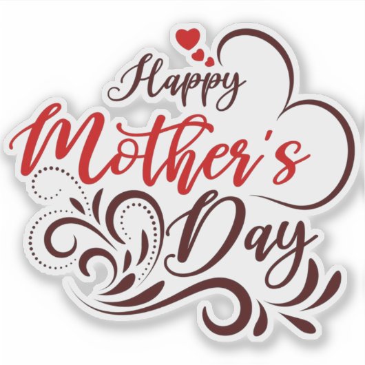 ハッピーマザーズデイエレガントデザイン-23331 シール (正面)