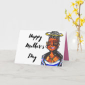 ハッピーマザーズデイエンジェル カード (黄色い花)