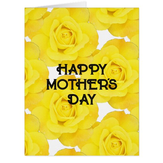 ハッピーマザーズデイカスタムメッセージイエローフローラ (正面)