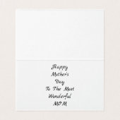 ハッピーマザーズデイカスタムメッセージイエローフローラ (内部フラット)