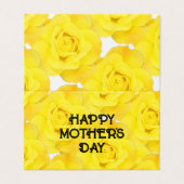 ハッピーマザーズデイカスタムメッセージイエローフローラ (外部フラット)