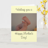 ハッピーマザーズデイカードと思い出ことわざ カード (黄色い花)