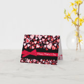 ハッピーマザーズデイカードハート&レッドリボン カード (黄色い花)