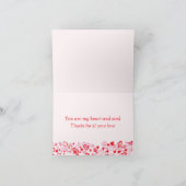 ハッピーマザーズデイカードハート&レッドリボン カード (内部)