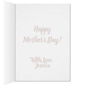 ハッピーマザーズデイカードレッドピンクローズフローラ (内側 (右))