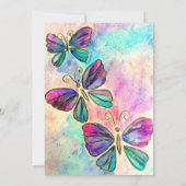 ハッピーマザーズデイカード蝶飛んでいる (裏面)