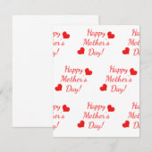 ハッピーマザーズデイカード (正面/裏面)