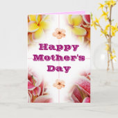 ハッピーマザーズデイカード カード (黄色い花)