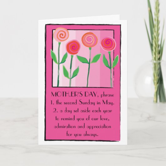 ハッピーマザーズデイカード! カード (正面)