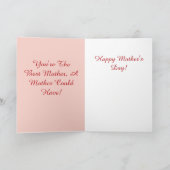 ハッピーマザーズデイカード カード (内部)