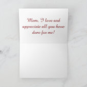 ハッピーマザーズデイカード カード (内部)