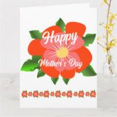 ハッピーマザーズデイカード カード (黄色い花)