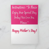 ハッピーマザーズデイカード カード (内部)