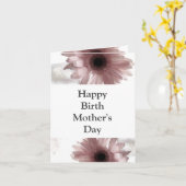 ハッピーマザーズデイカード – 誕生ママ カード (黄色い花)