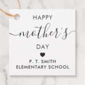 ハッピーマザーズデイギフトラベル,ママラベル,クラフト フェイバータグ (正面)