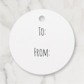 ハッピーマザーズデイギフトラベル、水彩花模様ファ フェイバータグ (裏面)