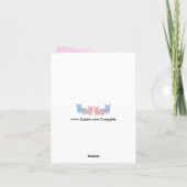 ハッピーマザーズデイコーギと蝶 カード (裏面)