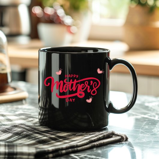 ハッピーマザーズデイコーヒーマグ ツートーンマグカップ