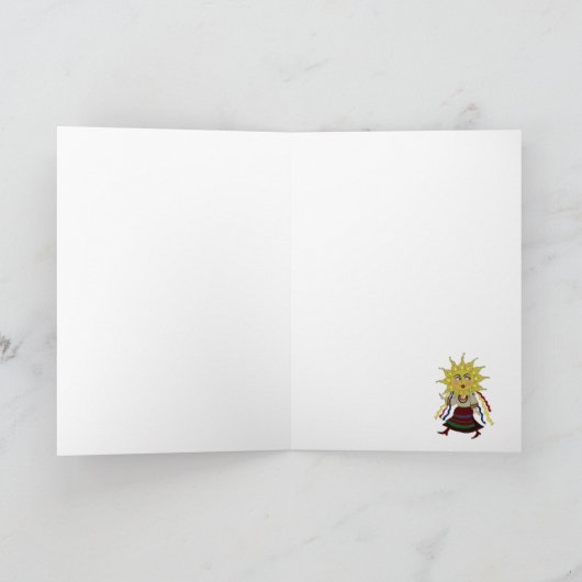 ハッピーマザーズデイサンウーマンウクライナフォークアート カード (内部)