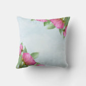 ハッピーマザーズデイシックなピンクフローラ クッション (裏面)