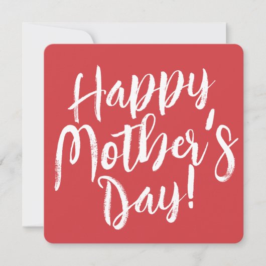 ハッピーマザーズデイシンプルタイポグラフィ シーズンカード (正面)