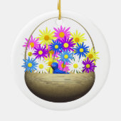 ハッピーマザーズデイジーとブルーバード セラミックオーナメント (裏面)